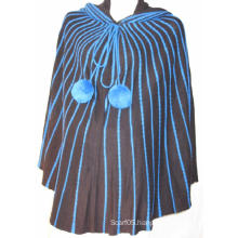 100% Cashmere Electric Poncho